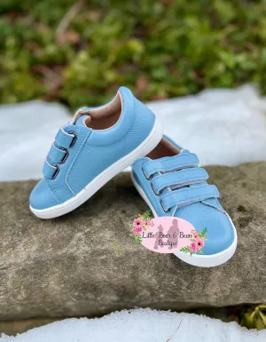 Solid Blue Tennis Shoes