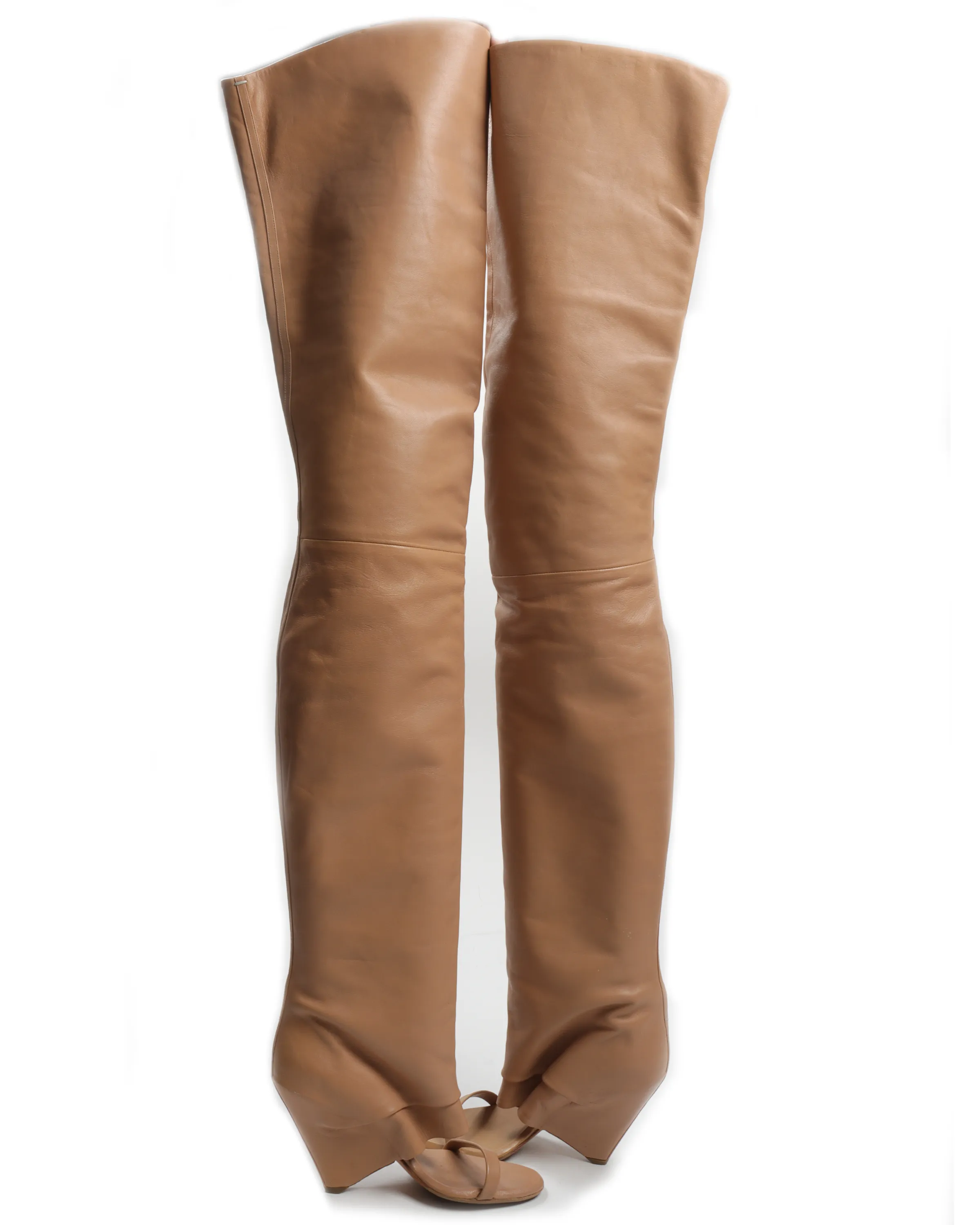 SS08 Leather Thigh High Boots