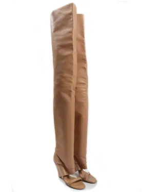 SS08 Leather Thigh High Boots