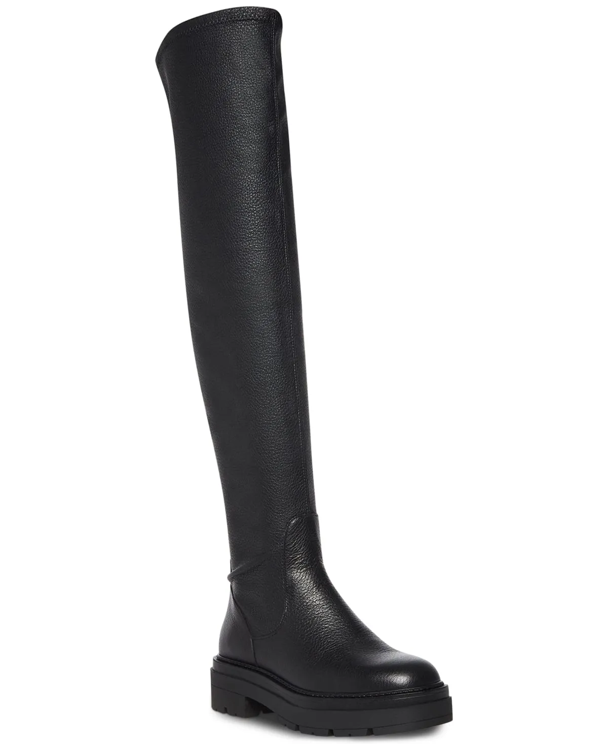 STEVE MADDEN - Textured Chunky Thigh-High Boots