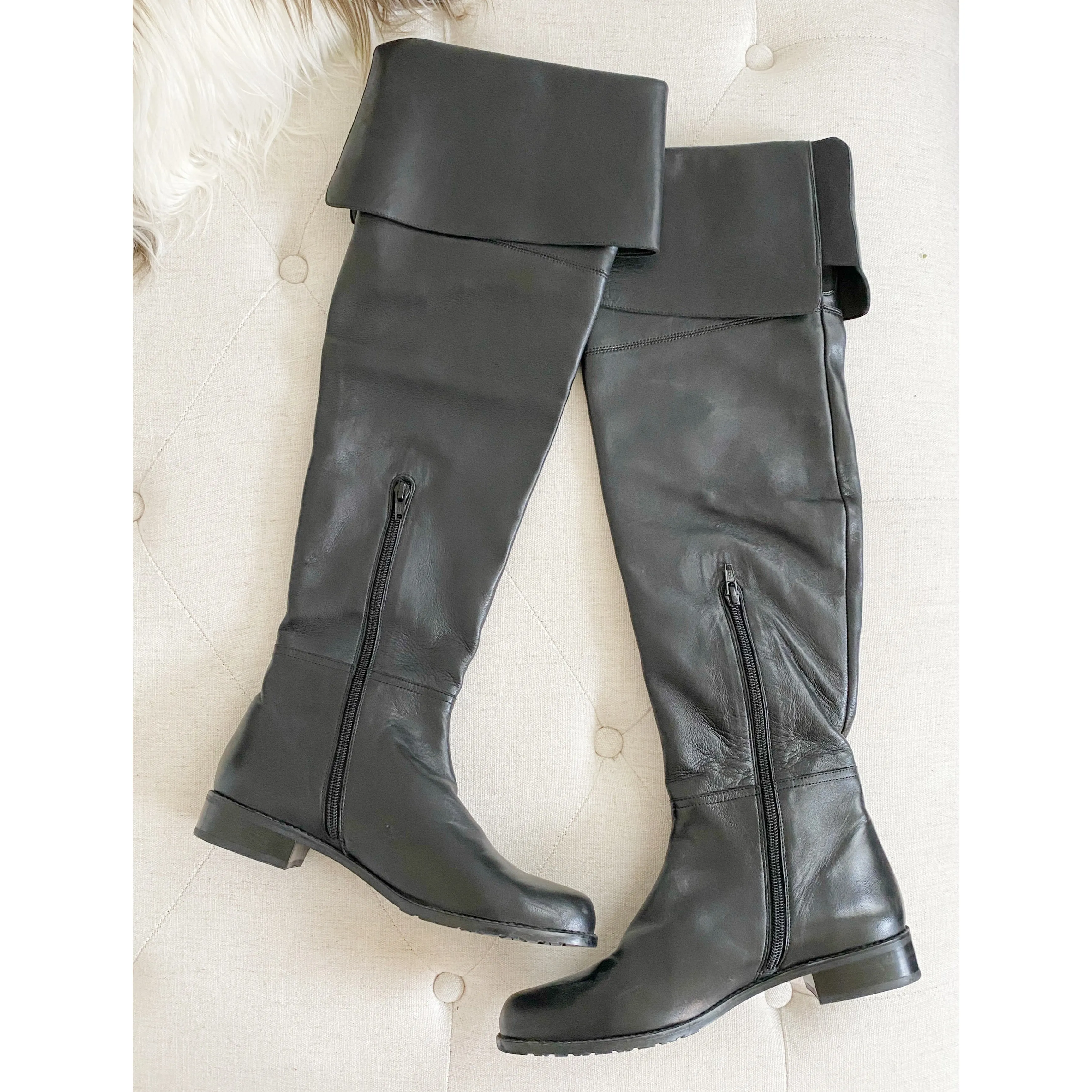Stuart Weitzman Hilo Thigh High Leather Boots 8