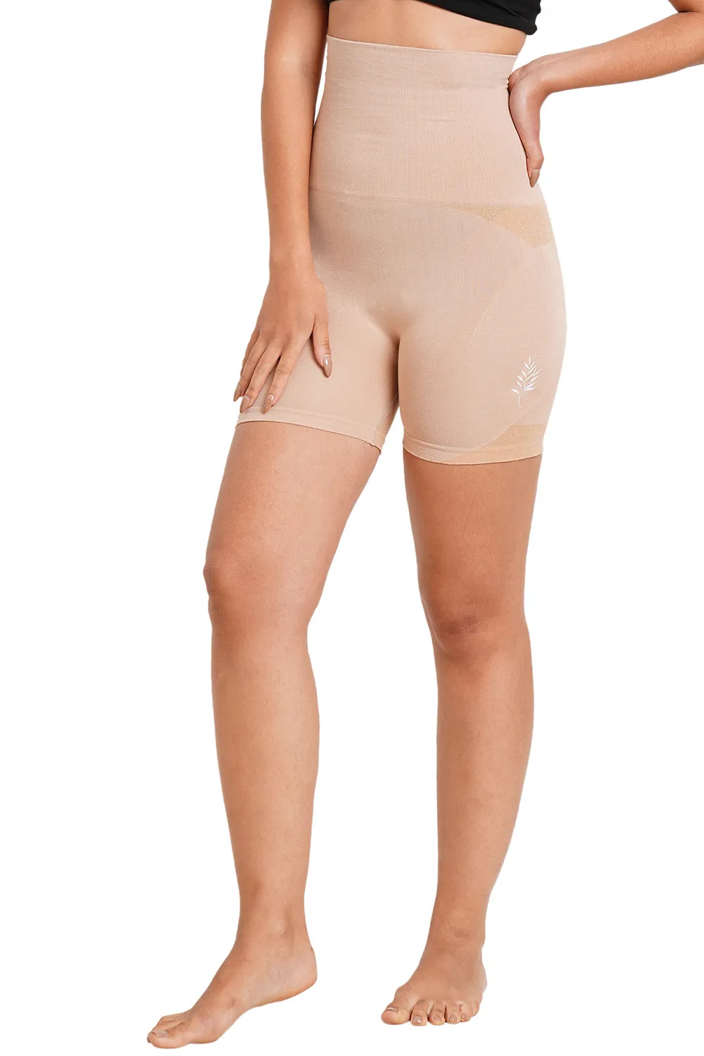 Super Soft Bamboo Fibre Antimicrobial Seamless Tummy Tucker and Thigh Shaper-ISP066-Skin-