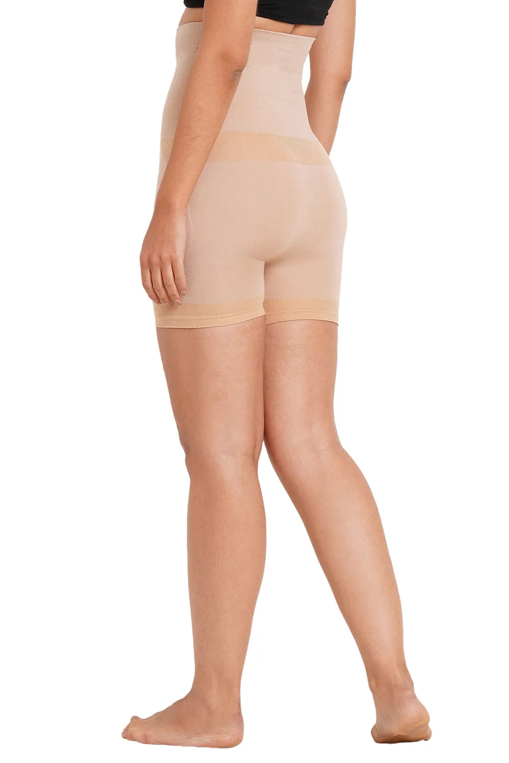 Super Soft Bamboo Fibre Antimicrobial Seamless Tummy Tucker and Thigh Shaper-ISP066-Skin-