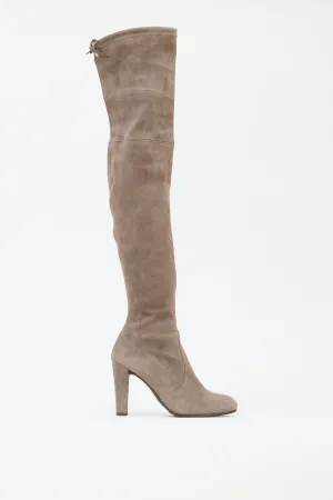 Taupe Suede Highland Boot