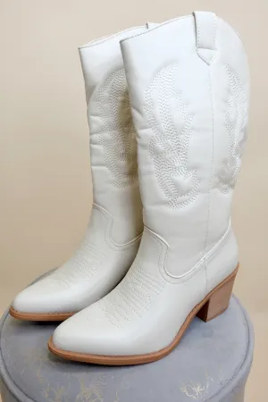 The Caroline Boot - Cream