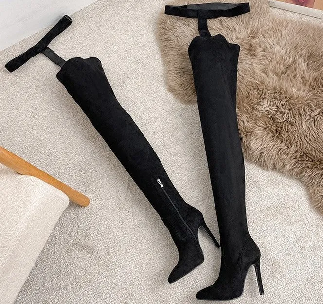 Thigh High Boots - Black