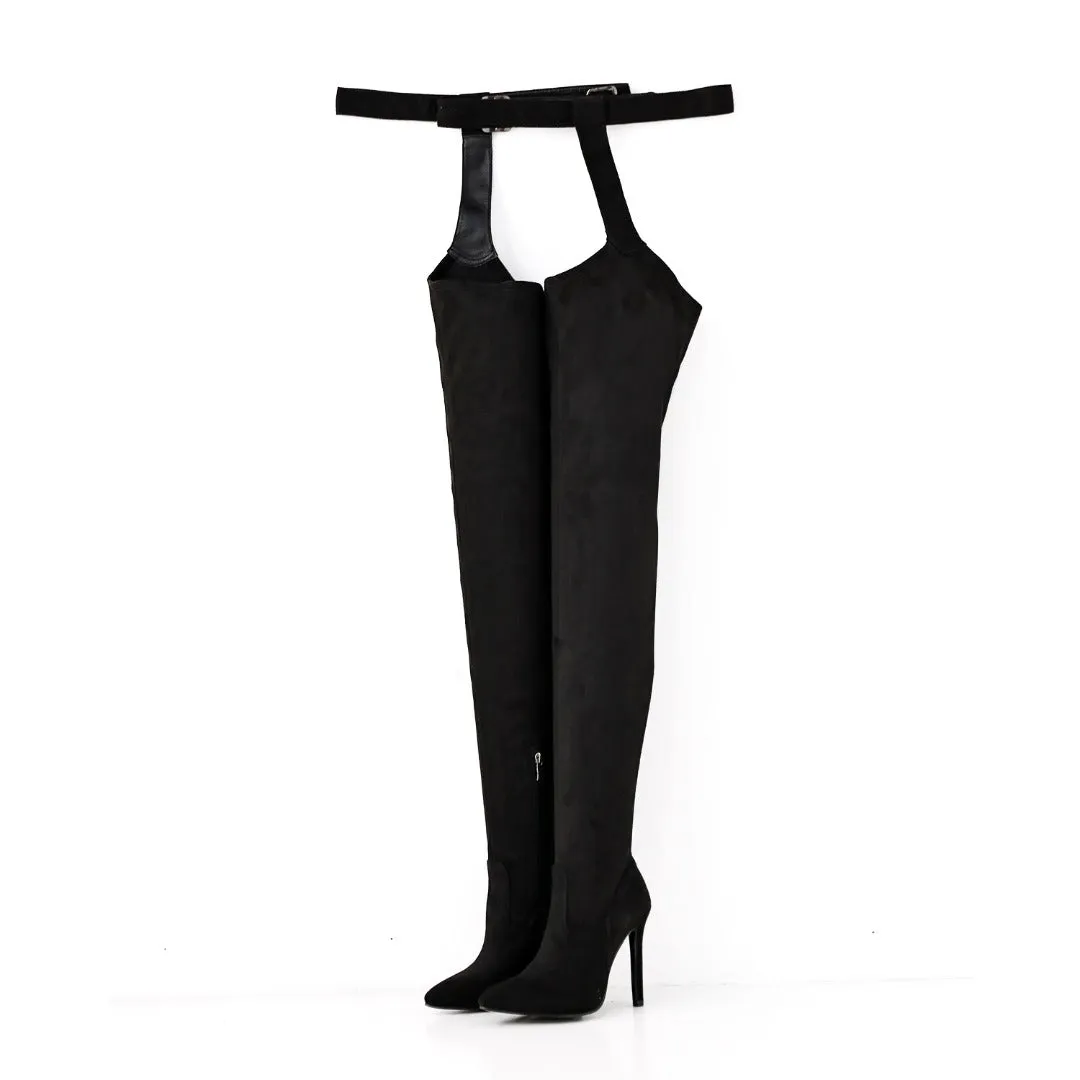 Thigh High Boots - Black
