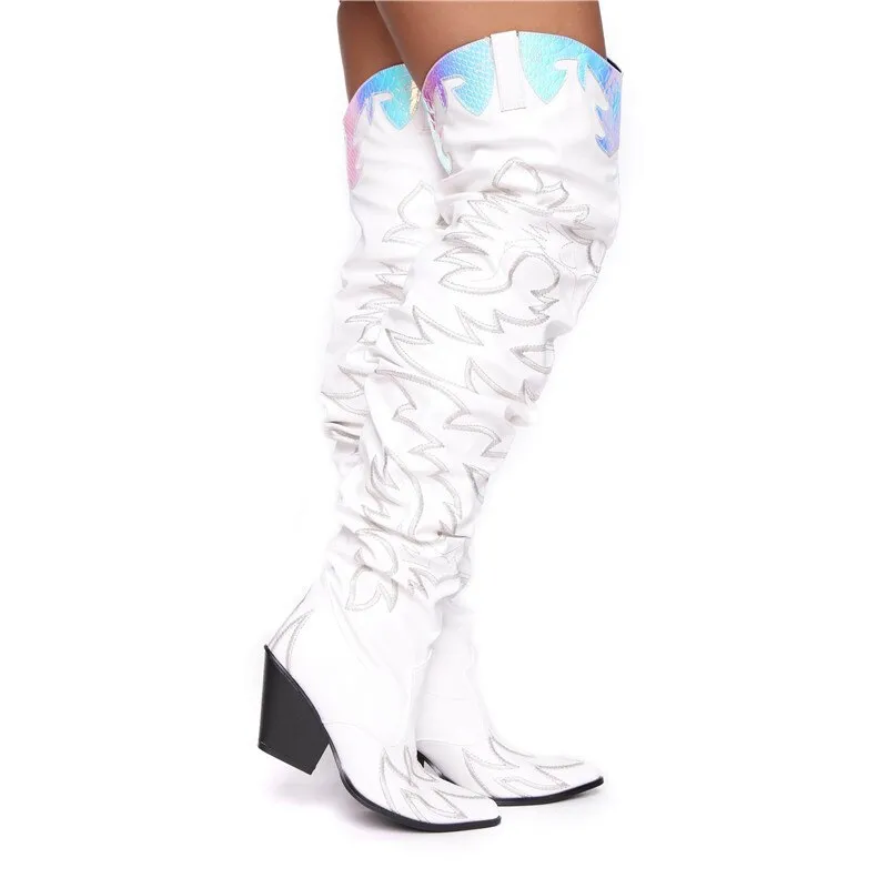 Thigh High Cowboy Boots