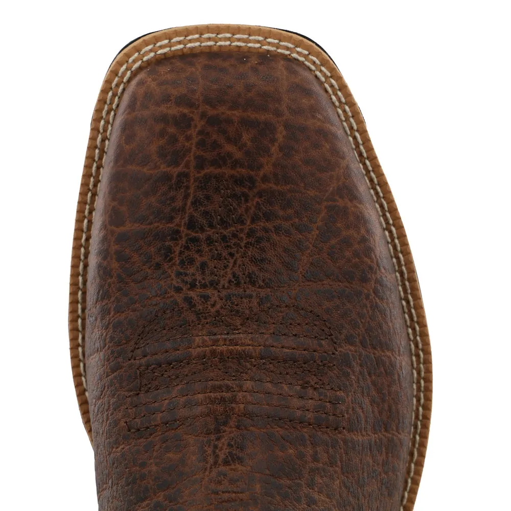 'Twisted X' Men's 12" Tech X CellStretch Western Square Toe - Brown / Bone