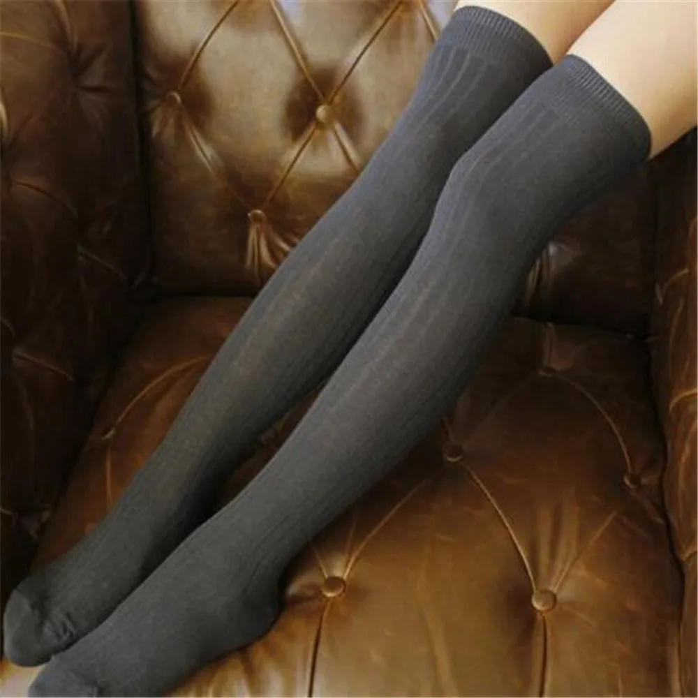 women wintertime overknee socks cable knitted lacetop cozy stockings ✈️ free.shipping
