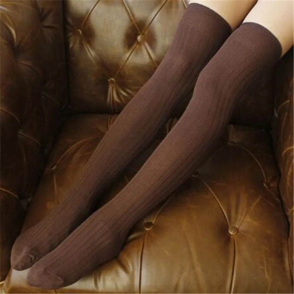 women wintertime overknee socks cable knitted lacetop cozy stockings ✈️ free.shipping