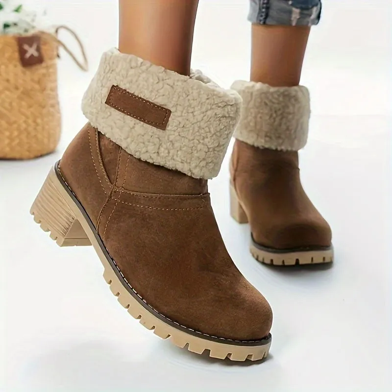 Women's Winter Orange Boots To Stay Warm Cozy in Style