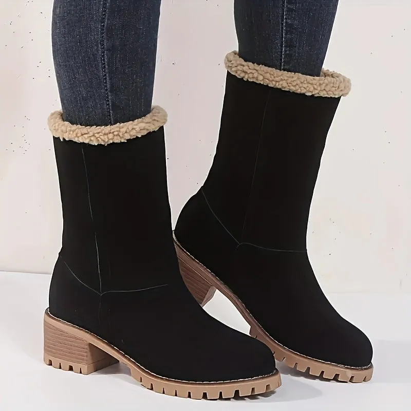 Women's Winter Orange Boots To Stay Warm Cozy in Style