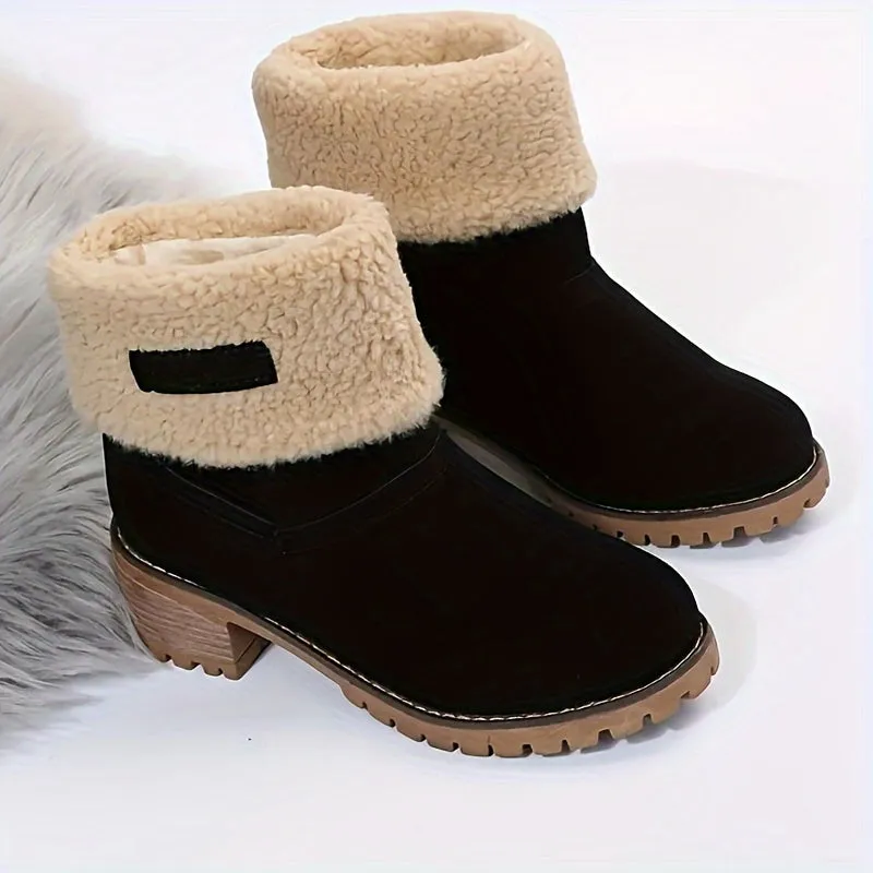 Women's Winter Orange Boots To Stay Warm Cozy in Style
